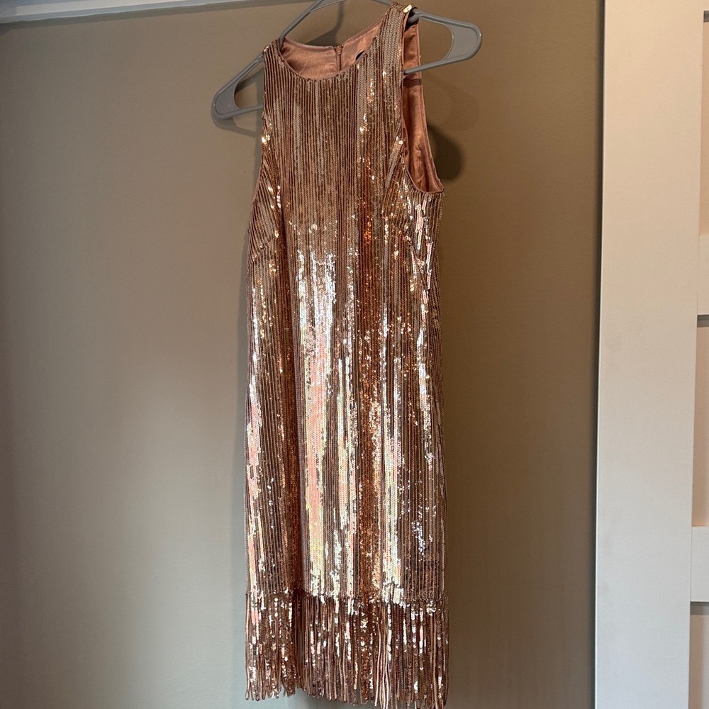 Rose Gold Sequin Dress